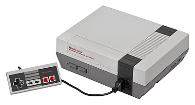 Nintendo Entertainment System (NES) Console with Controller